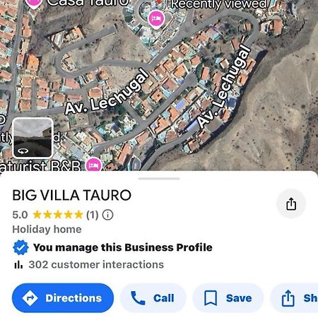 Big Villa Tauro With Private Heated Saltwater Pool & Jacuzzi & Bbq & Game Room & Arcade Games Mogán المظهر الخارجي الصورة